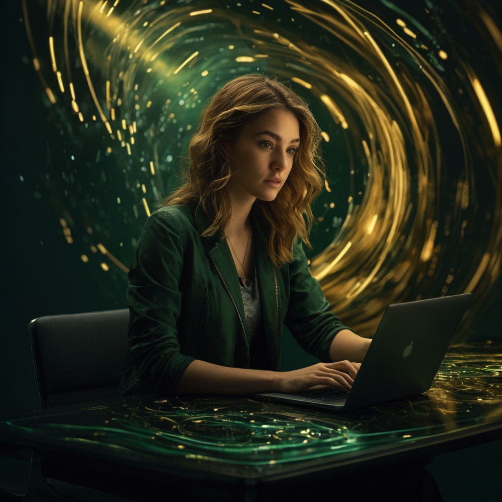 Girl with Laptop
