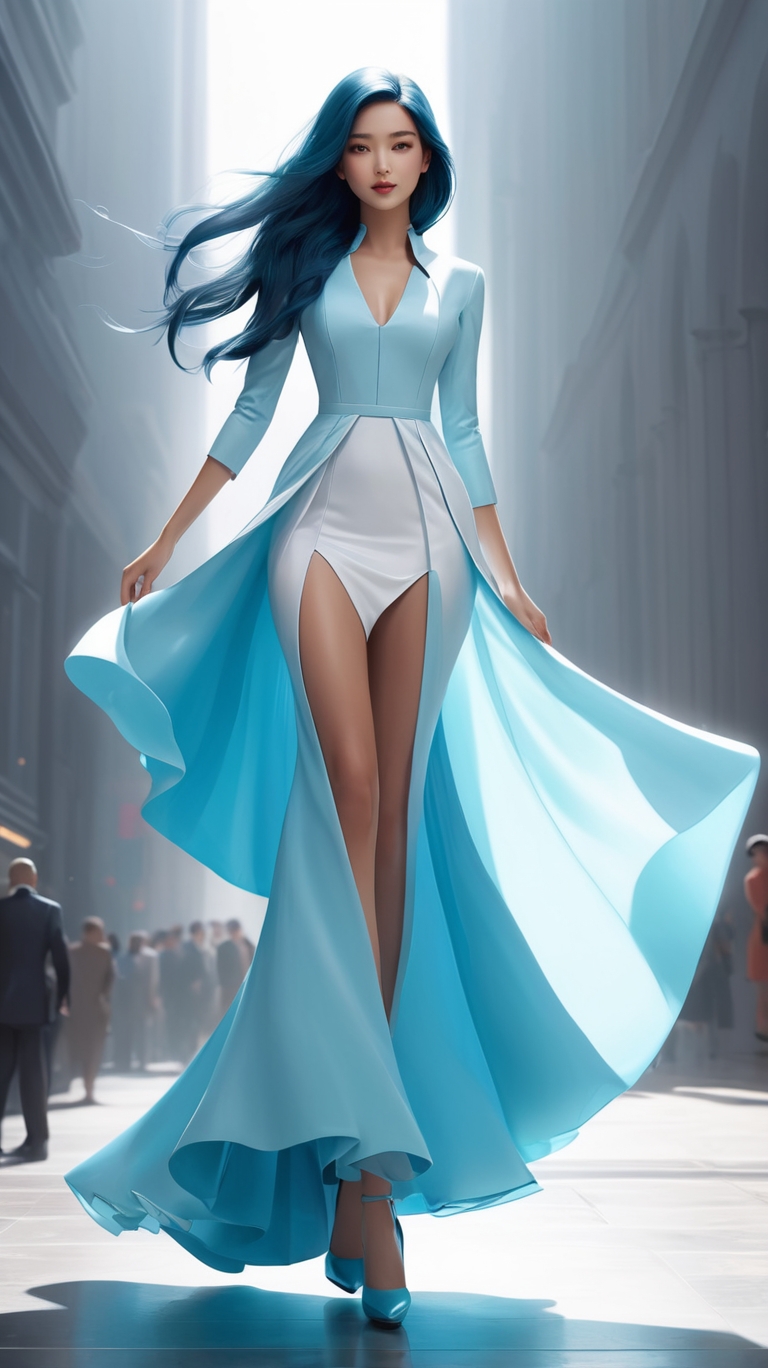 A beautiful modern girl