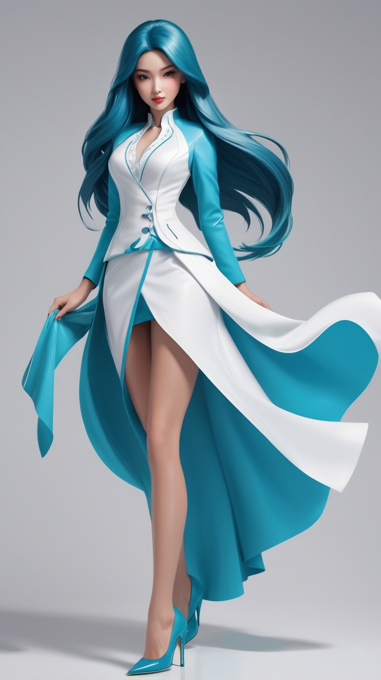 A beautiful modern girl