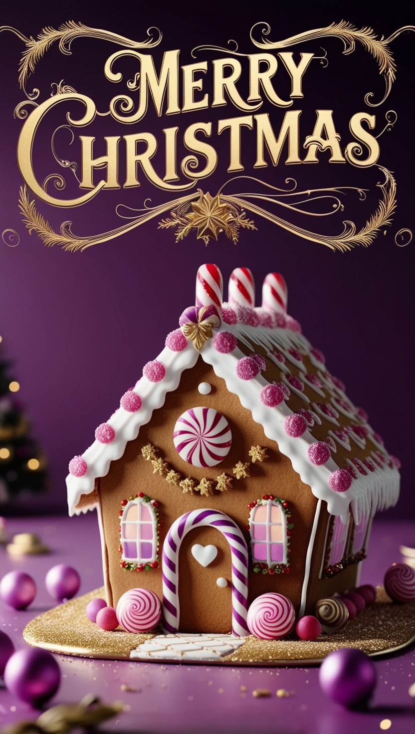 Gingerbread home Christmas Wallpapers