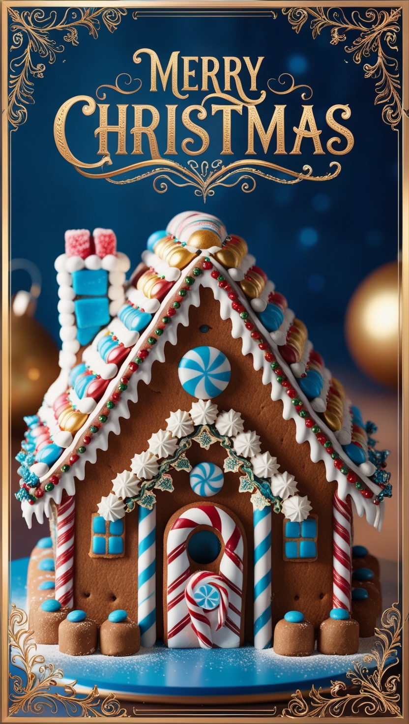 Gingerbread home Christmas Wallpapers