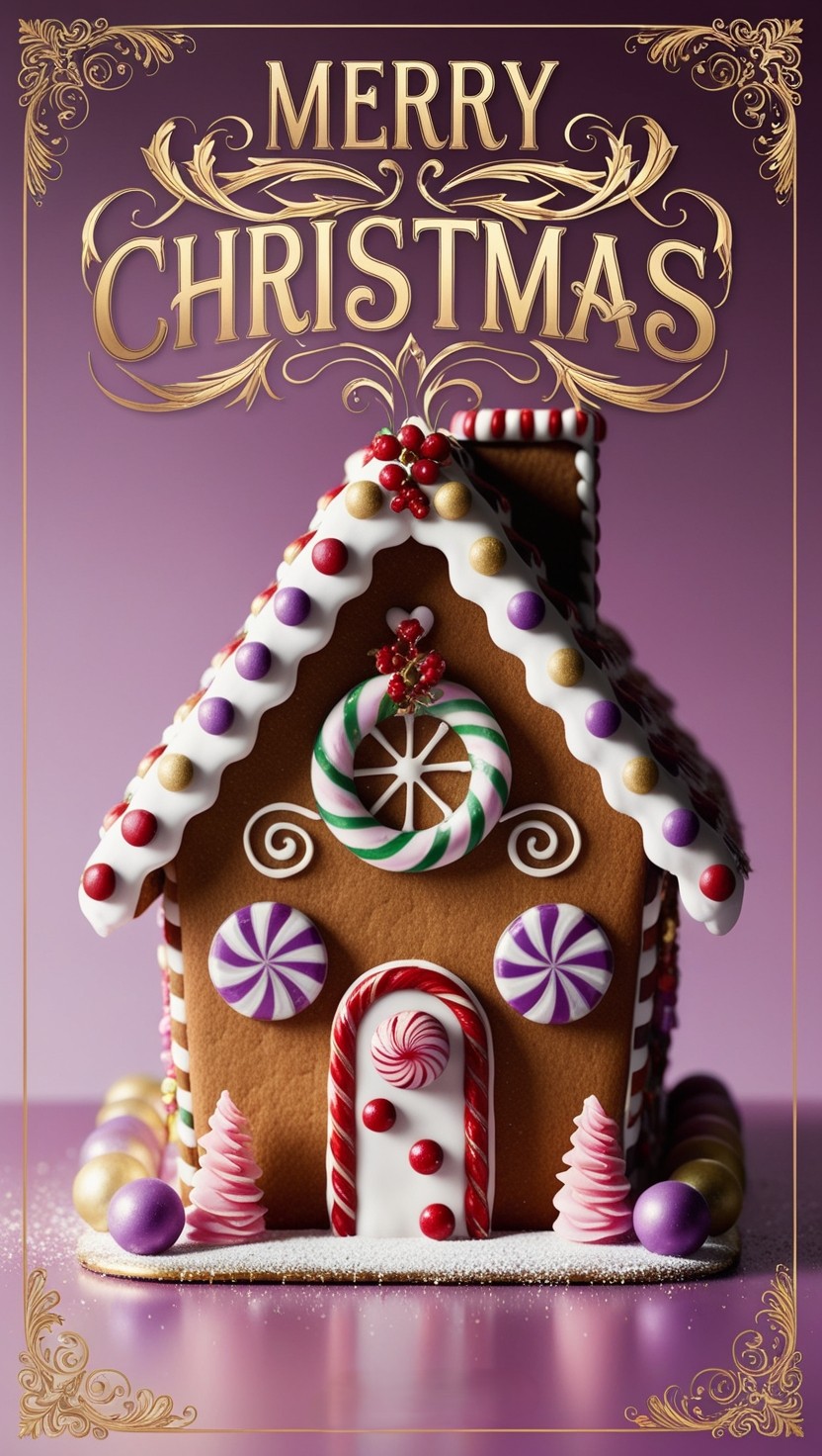 Gingerbread home Christmas Wallpapers