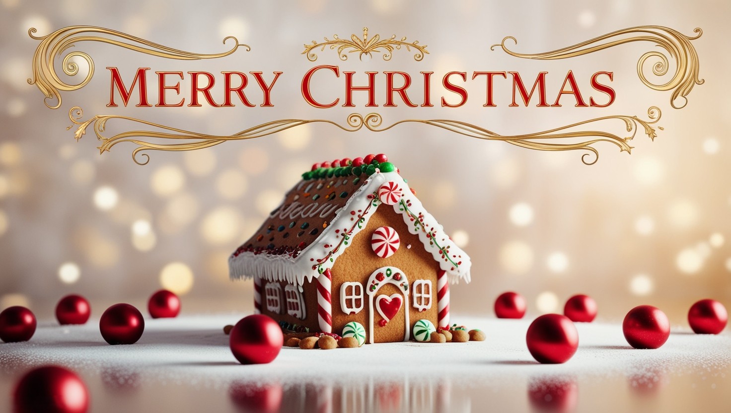 Gingerbread home Christmas Wallpapers